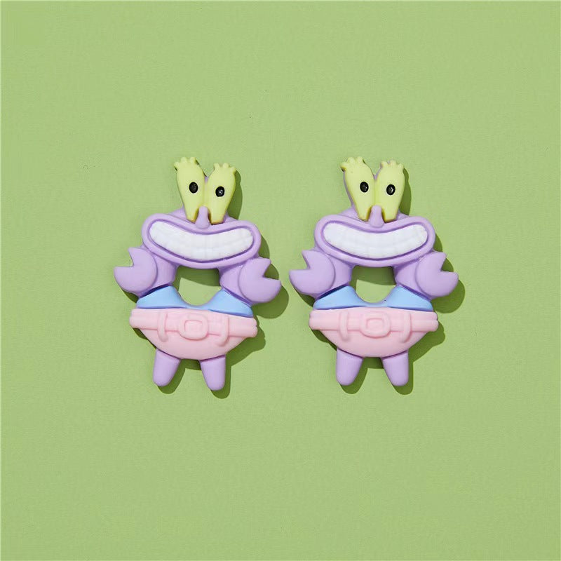 【Spongebob donut charms】adorable spongebob donut charms resin charge cute diy craft acessories
